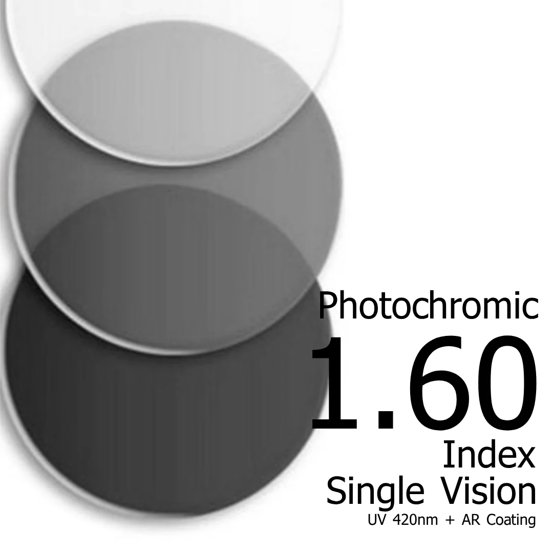 High Index 1.60 Photochromic Lens (duplicating...)