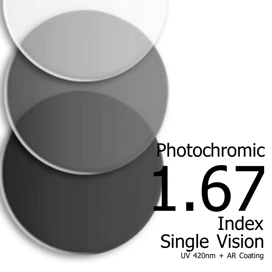 High Index 1.67 Photochromic Lens (duplicating...)